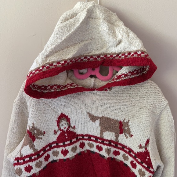 Deux Par Deux Girls Christmas Sweater Size 6 - Picture 4 of 8